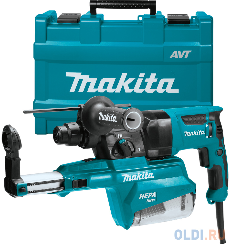 

Перфоратор Makita HR2653 патрон:SDS-plus уд.:2.4Дж 800Вт (кейс в комплекте)