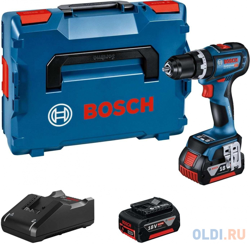 

Дрель-шуруповерт Bosch GSB 18V-90 C аккум. патрон:быстрозажимной (кейс в комплекте) (06019K6106)