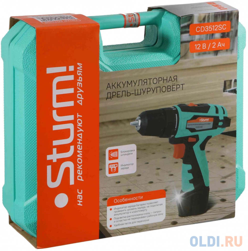

Дрель-шуруповёрт Sturm! CD3512SC
