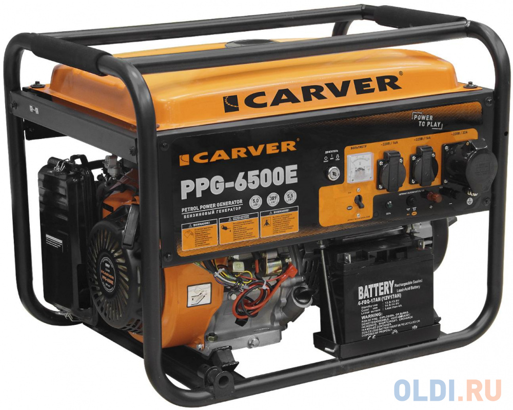 Фото - Генератор Carver PPG- 6500Е 9.6кВт генератор