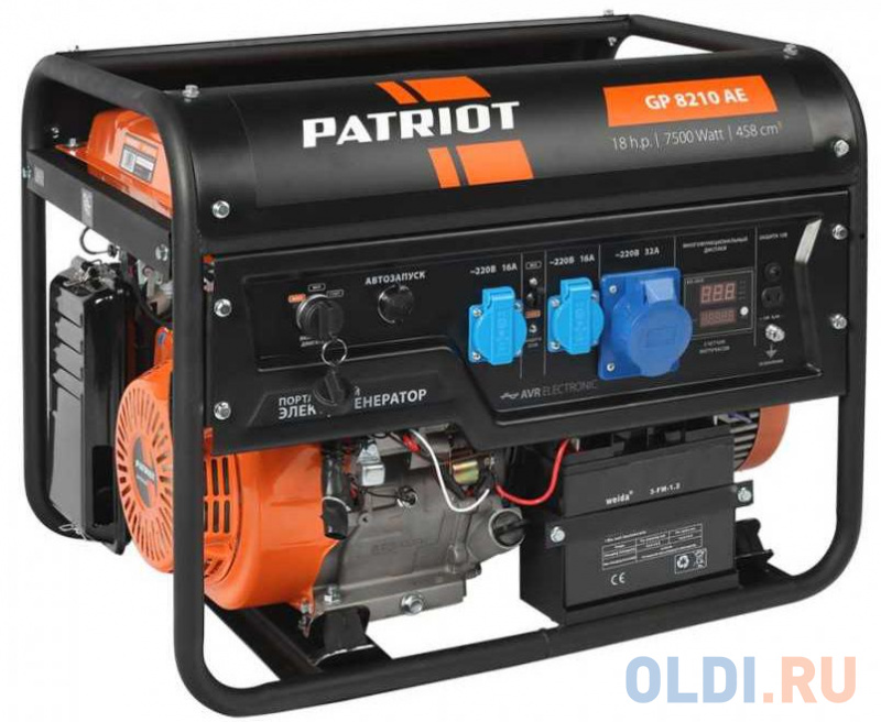 

Генератор бензиновый PATRIOT GP 8210AE