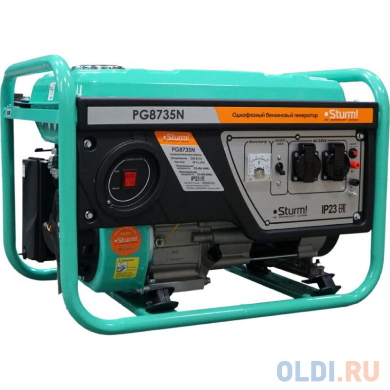 

Sturm PG8735N Бензогенератор , 3500 ВА, AVR (Авто. Рег.Напр.), ручн старт, 42 кг, бак 15л PG8735N