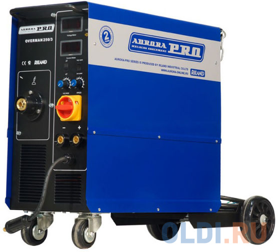 

Сварочный полуавтомат Aurora OVERMAN 250/3 Mosfet