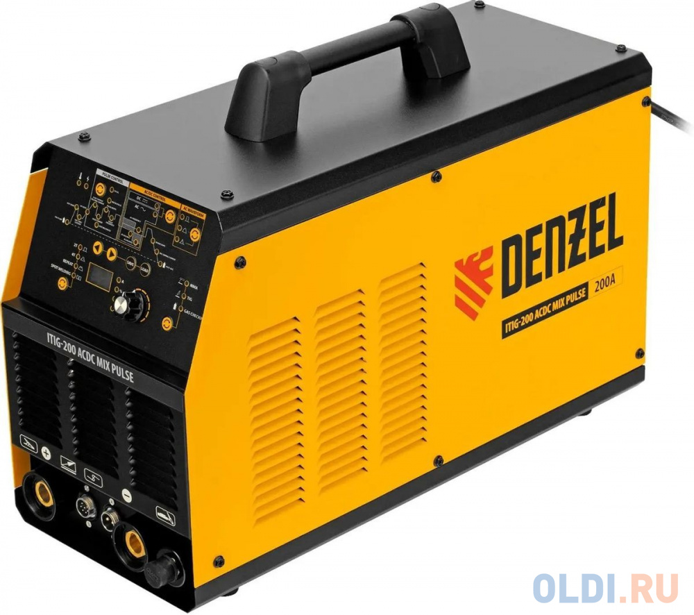 

Аппарат инвертор. аргонодуговой сварки ITIG-200 ACDC Mix Pulse, 200 А, ПВ 60%// Denzel