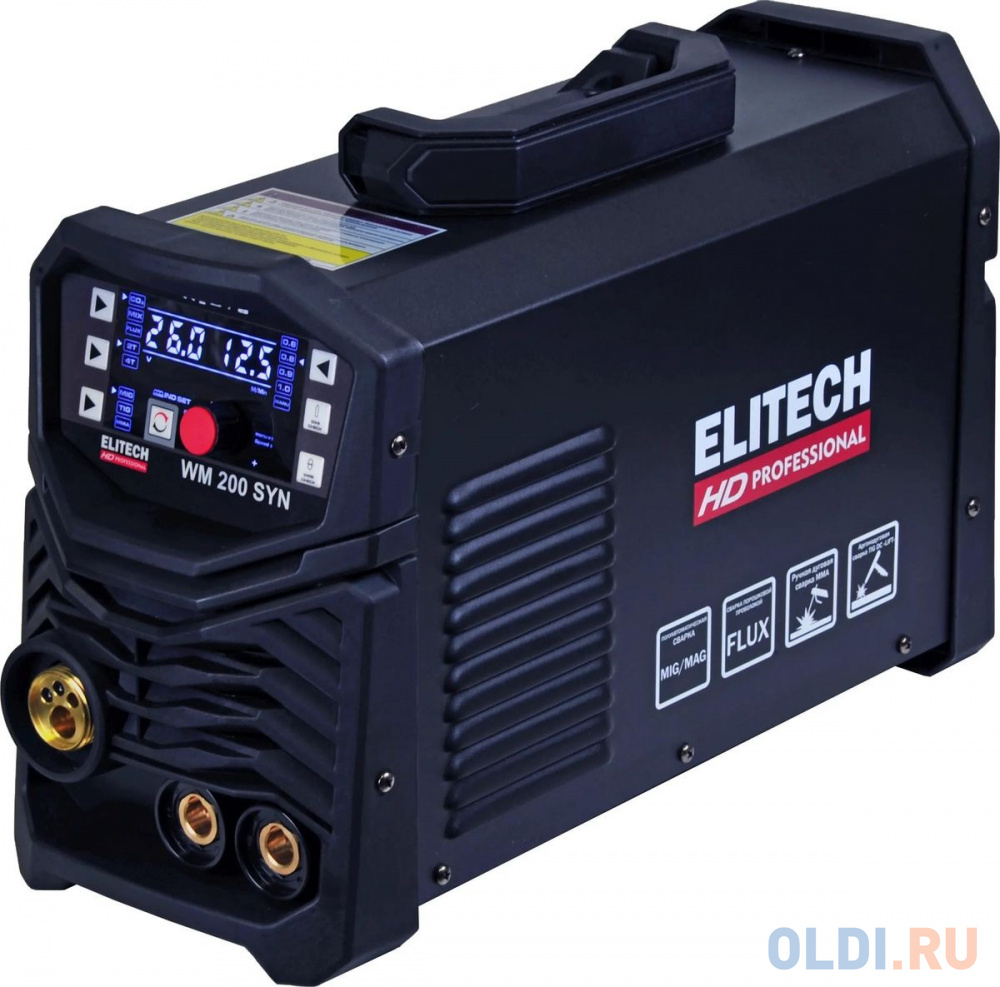 Elitech Аппарат сварочный инверторный hd wm 200 syn 204471