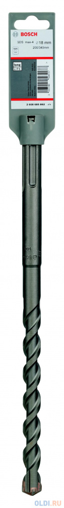 

Бур BOSCH 2.608.685.862 SDSMAX Ф18х200/340мм M4