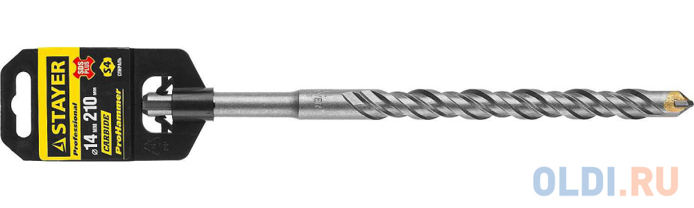 

Бур STAYER "PROFESSIONAL" по бетону, хвостовик "SDS PLUS", 14x210мм