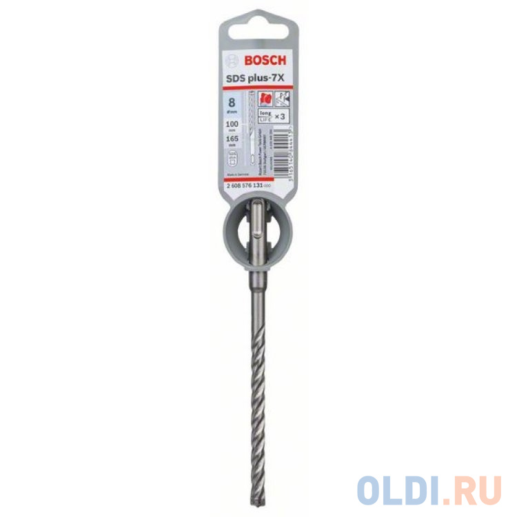 

Бур BOSCH 2608576131 sds plus-7x д/арм.бетона 8x100x165мм