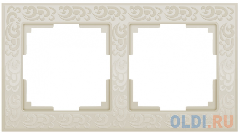 

Рамка Flock на 2 поста слоновая кость WL05-Frame-02-ivory 4690389046919
