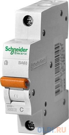 

Автоматический выключатель Schneider Electric ВА63 1П 16A C 11203