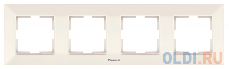 

Рамка Panasonic Arkedia Slim WNTF08042BG-RU 4x горизонтальный монтаж пластик бежевый (упак.:1шт)