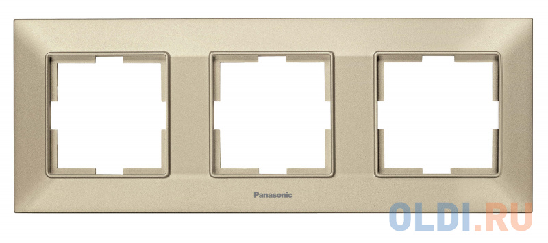 

Рамка Panasonic Arkedia Slim WNTF08032BR-RU 3x горизонтальный монтаж пластик бронза (упак.:1шт)