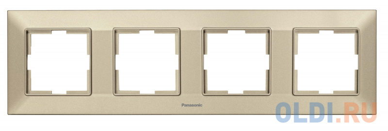 

Рамка Panasonic Arkedia Slim WNTF08042BR-RU 4x горизонтальный монтаж пластик бронза (упак.:1шт)