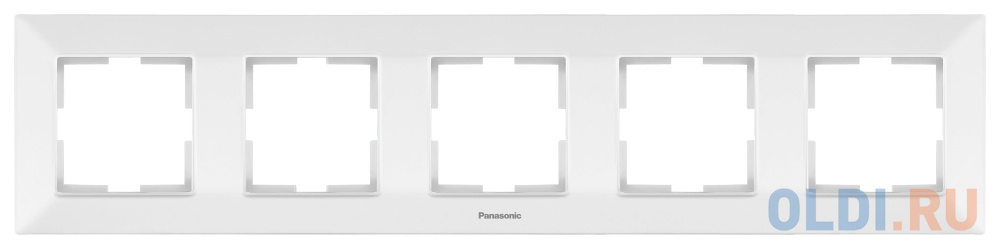 Рамка Panasonic WNTF08052WH-RU рамка panasonic arkedia 54759 3м вертикальная белая wmtf0813 2wh res