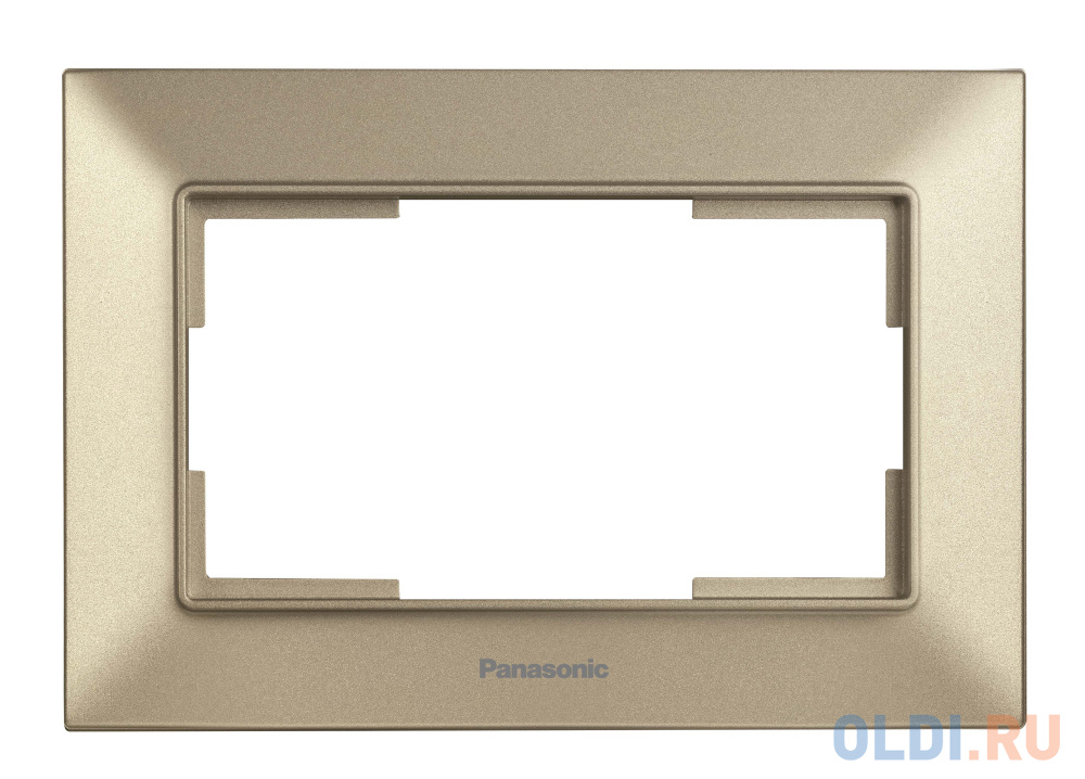 Рамка Panasonic Arkedia Slim WNTF08092BR-RU декоративная 1x пластик бронза (упак.:1шт) - фото 1