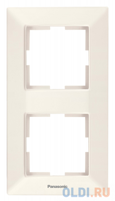 

Рамка Panasonic Arkedia Slim WNTF08122BG-RU 2x вертикальный монтаж пластик бежевый (упак.:1шт)