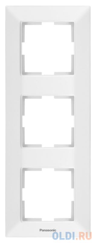 

Рамка Panasonic Arkedia Slim WNTF08132WH-RU 3x вертикальный монтаж пластик белый (упак.:1шт)