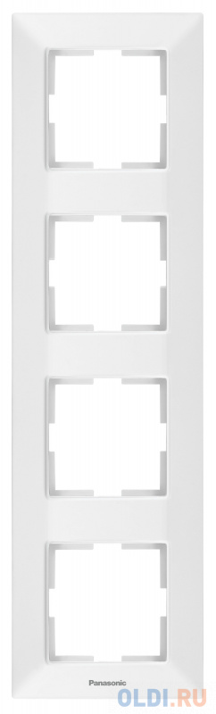 

Рамка Panasonic Arkedia Slim WNTF08142WH-RU 4x вертикальный монтаж пластик белый (упак.:1шт)