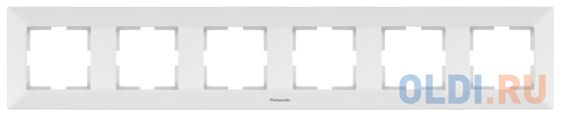 

Рамка Panasonic Arkedia WMTF08062WH-RU 6x горизонтальный монтаж пластик белый (упак.:1шт)
