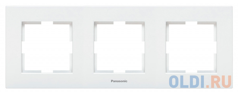 

Рамка Panasonic Karre Plus WKTF08032WH-RU 3x горизонтальный монтаж пластик белый (упак.:1шт)
