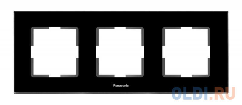

Рамка Panasonic Karre Plus WKTF08033AB-RU 3x горизонтальный монтаж металл черный (упак.:1шт)