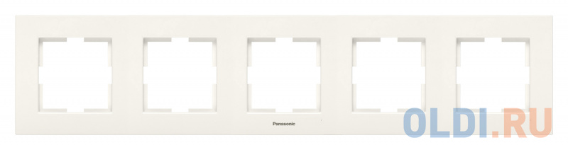 

Рамка Panasonic Karre Plus WKTF08052BG-RU 5x горизонтальный монтаж пластик бежевый (упак.:1шт)