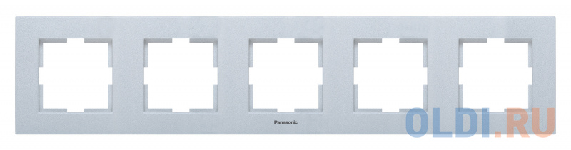

Рамка Panasonic Karre Plus WKTF08052SL-RU 5x горизонтальный монтаж пластик серебро (упак.:1шт)