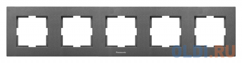 

Рамка Panasonic Karre Plus WKTF08052DG-RU 5x горизонтальный монтаж пластик дымчатый (упак.:1шт)