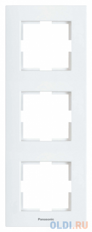 

Рамка Panasonic Karre Plus WKTF08132WH-RU 3x вертикальный монтаж пластик белый (упак.:1шт)
