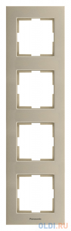 

Рамка Panasonic Karre Plus WKTF08142BR-RU 4x вертикальный монтаж пластик бронза (упак.:1шт)