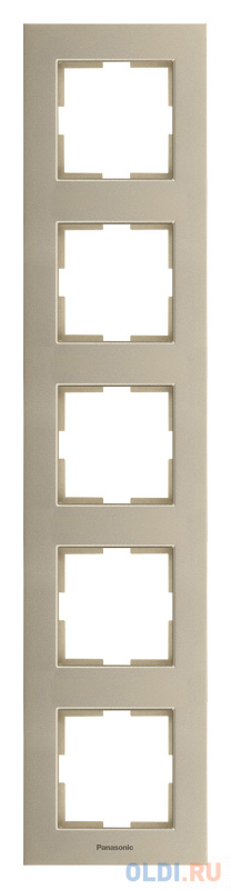 

Рамка Panasonic Karre Plus WKTF08152BR-RU 5x вертикальный монтаж пластик бронза (упак.:1шт)