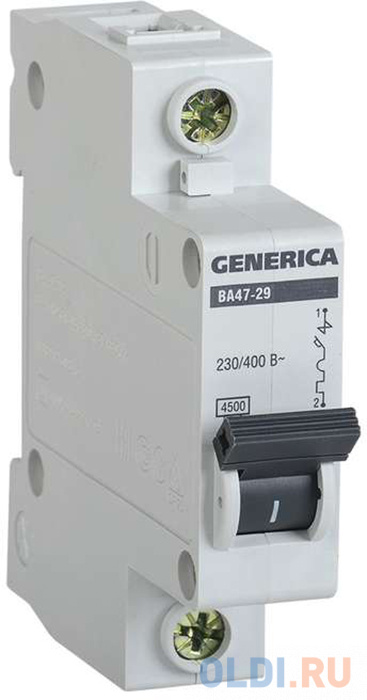 

Iek MVA25-1-025-C Авт. выкл. ВА47-29 1Р 25А 4,5кА х-ка С GENERICA