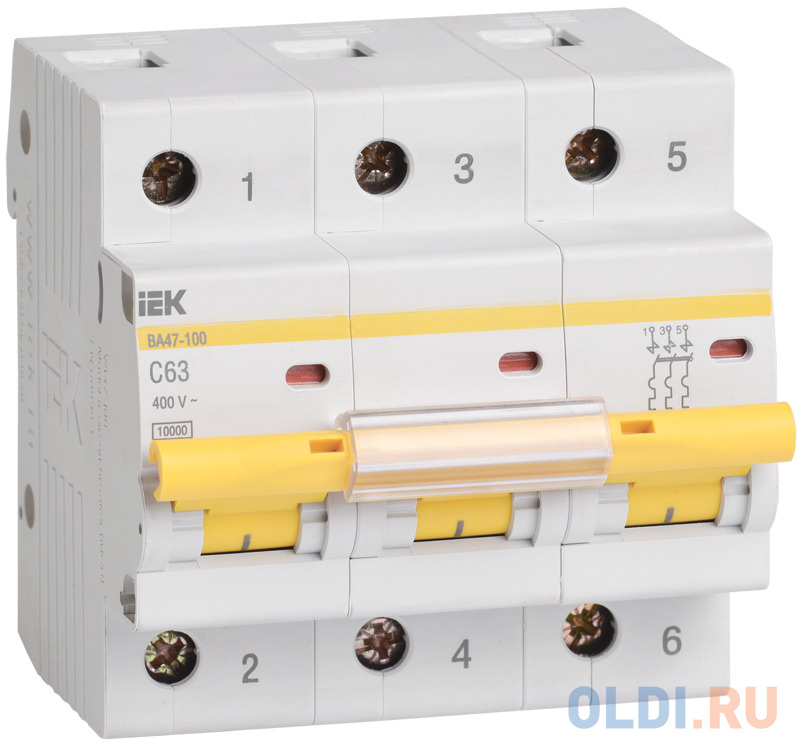 

Iek MVA40-3-040-C Авт.выкл. ВА 47-100 3Р 40А 10 кА х-ка С ИЭК