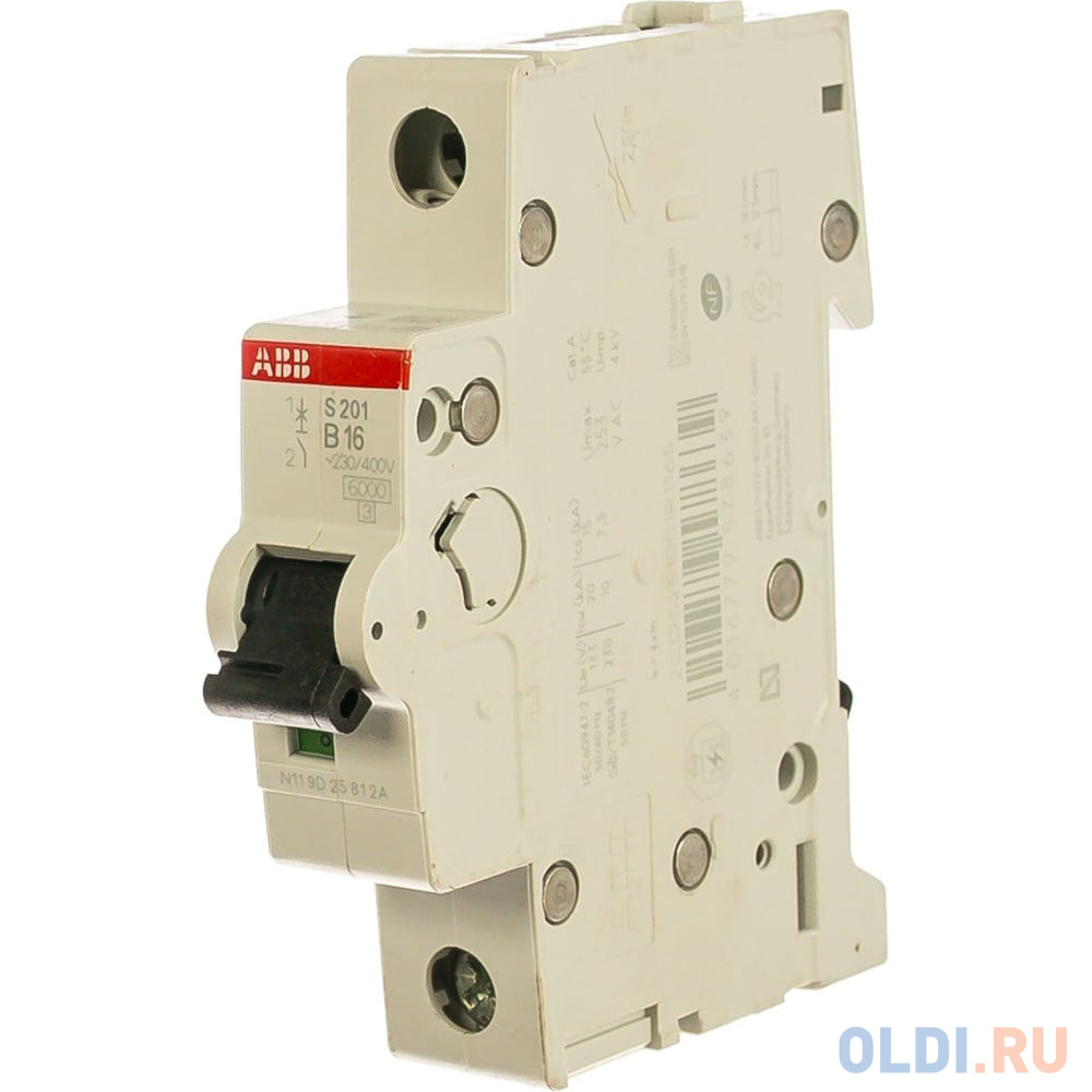 ABB 2CDS251001R1165 Автоматич.выкл-ль 1-полюсный S201 B16 - S201 B16