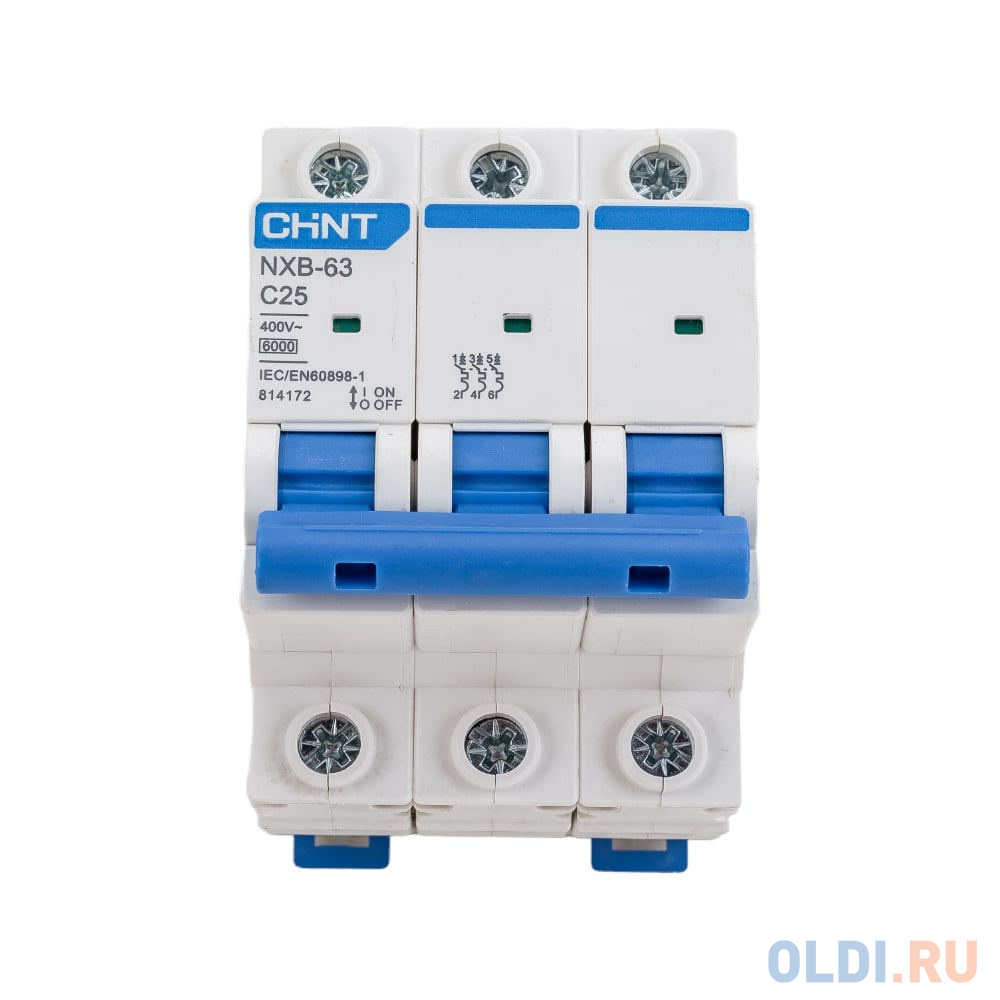 

CHINT Авт. выкл. NXB-63 3P 25A 6кА х-ка C 814172