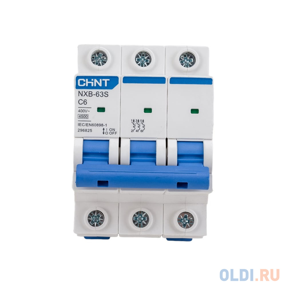 

CHINT Авт. выкл. NXB-63S 3P 6А 4.5kA х-ка C R 296825