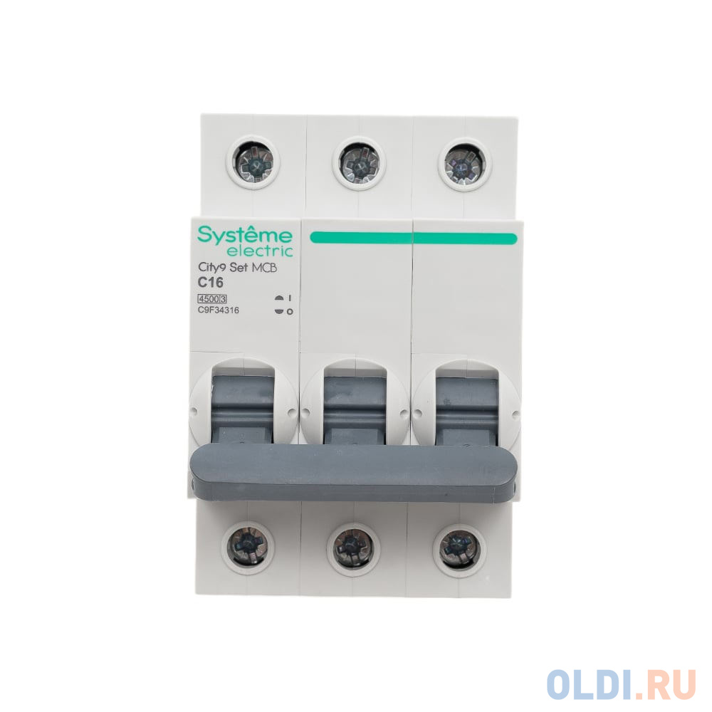 Systeme Electric City9 set автоматический выключатель ав с 16а 3p 4.5ka 400в C9F34316