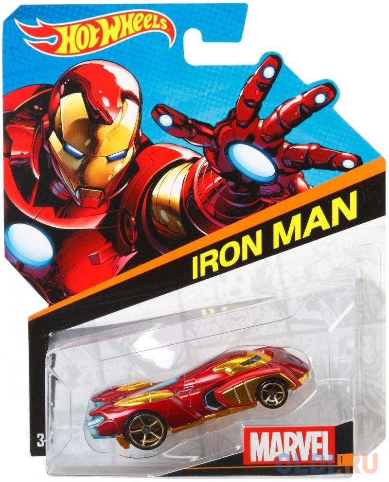 Машинки персонажей Marvel Hot Wheels Iron Man BDM71/BDM74