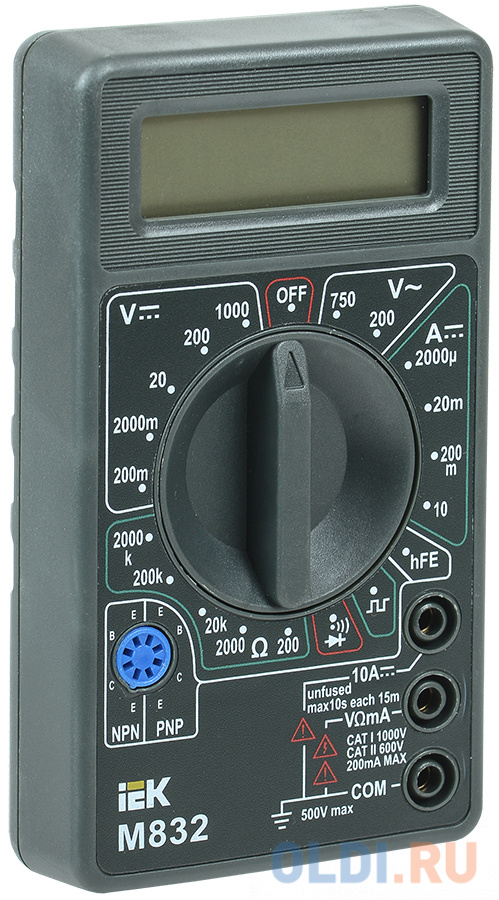 

Iek TMD-2S-832 Мультиметр цифровой Universal M832 IEK