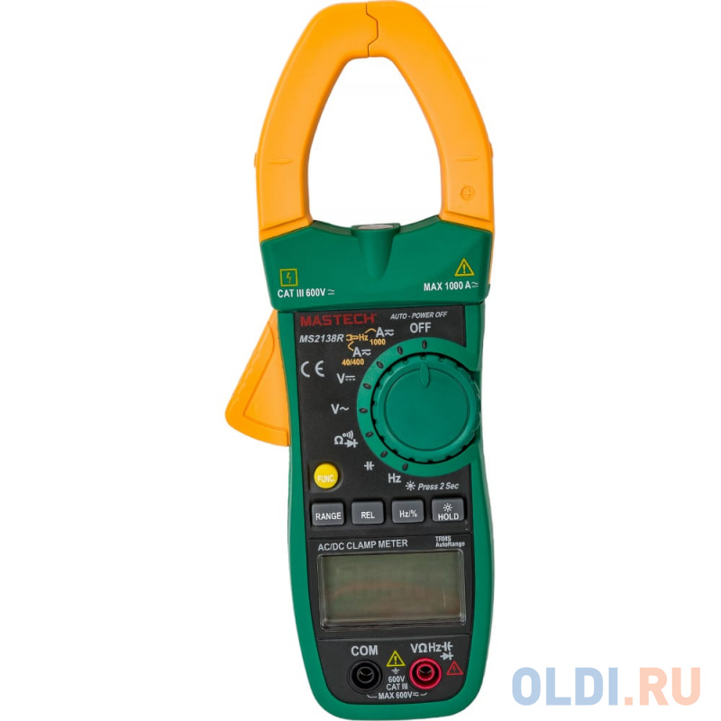 

Mastech MS2138R клещи токоизмерительные цифровые автоматические 00-00006396