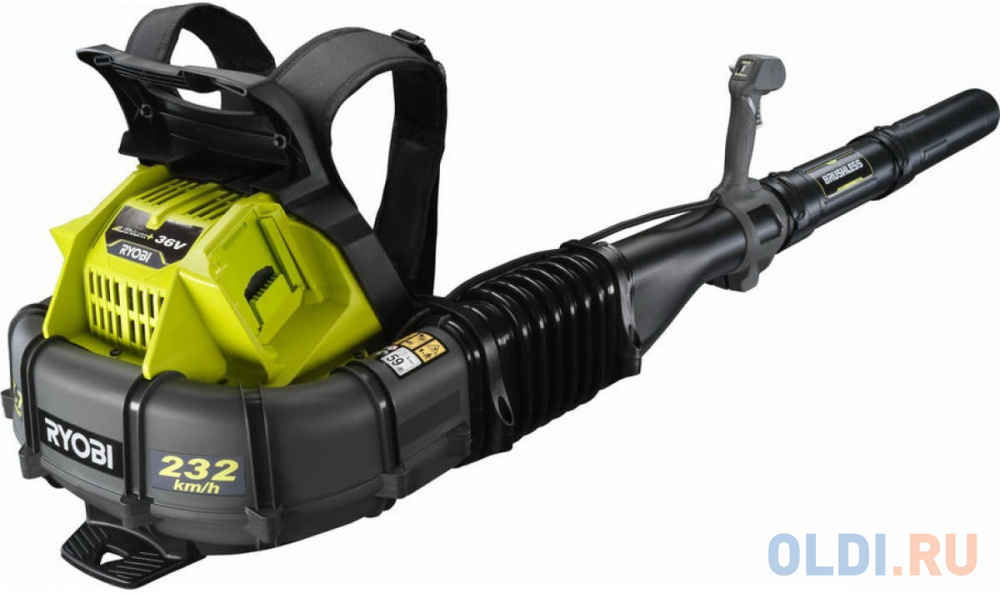 Ryobi Ранцевая воздуходувка RY36BPXA-0 без аккумулятора в комплекте 5133004577