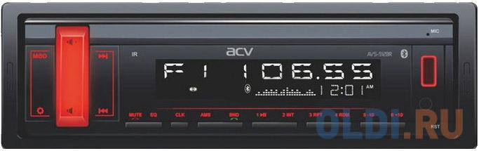 Автомагнитола ACV AVS-914BR 1DIN 4x50Вт автомагнитола cd kenwood kdc bt560u 1din 4x50вт