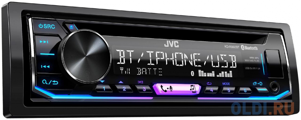 

Автомагнитола CD JVC KD-R992BT 1DIN 4x50Вт
