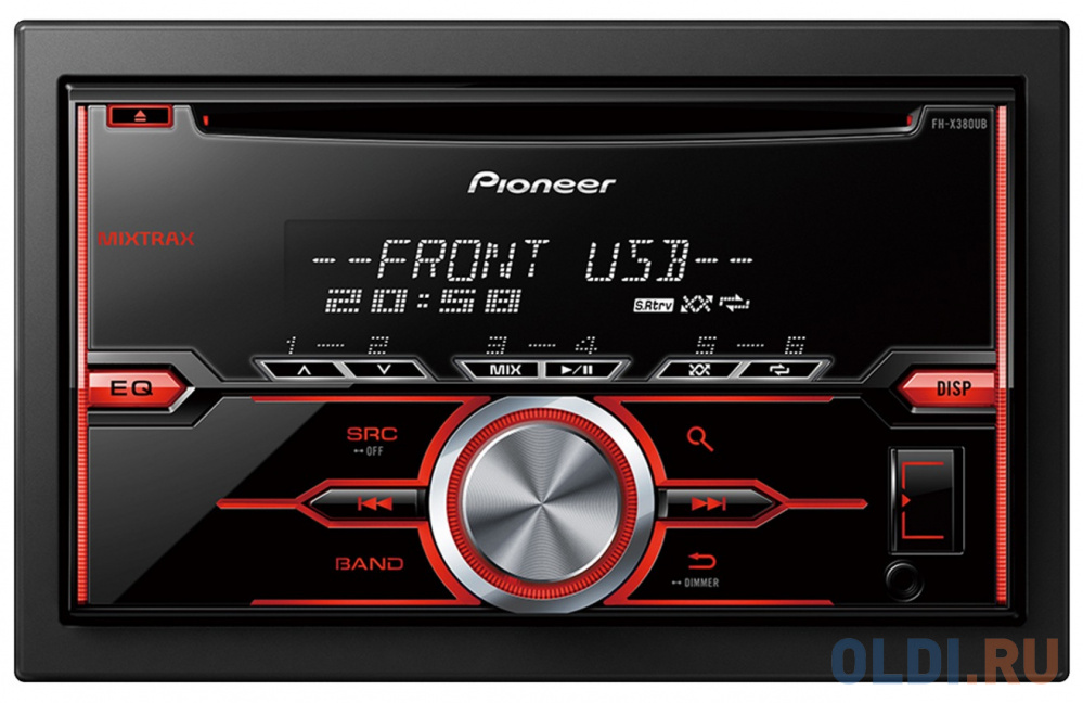 

Автомагнитола Pioneer FH-X380UB USB MP3 CD FM RDS 2DIN 4x50Вт черный