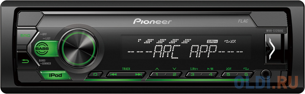 

Автомагнитола Pioneer MVH-S120UIG 1DIN 4x50Вт, Чёрный