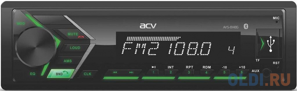 Автомагнитола ACV AVS-814BG 1DIN 4x50Вт