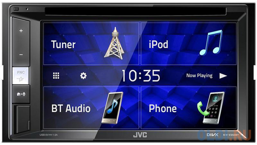 

Автомагнитола CD DVD JVC KW-V250BT 2DIN 4x50Вт