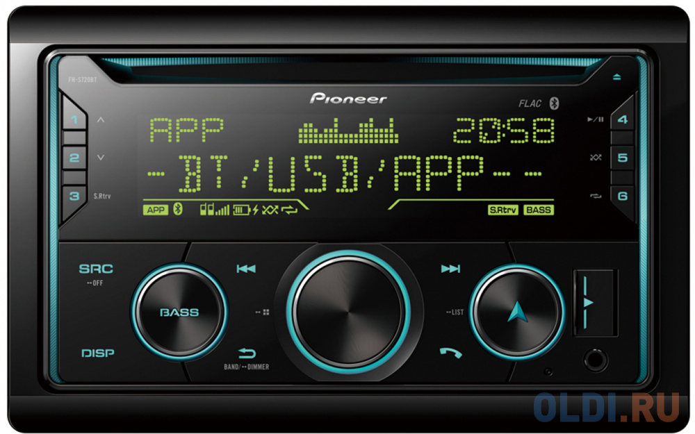 

Автомагнитола CD Pioneer FH-S720BT 2DIN 4x50Вт