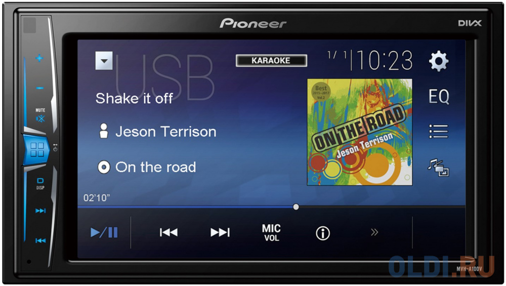 

Автомагнитола Pioneer MVH-A100V 2DIN 4x50Вт