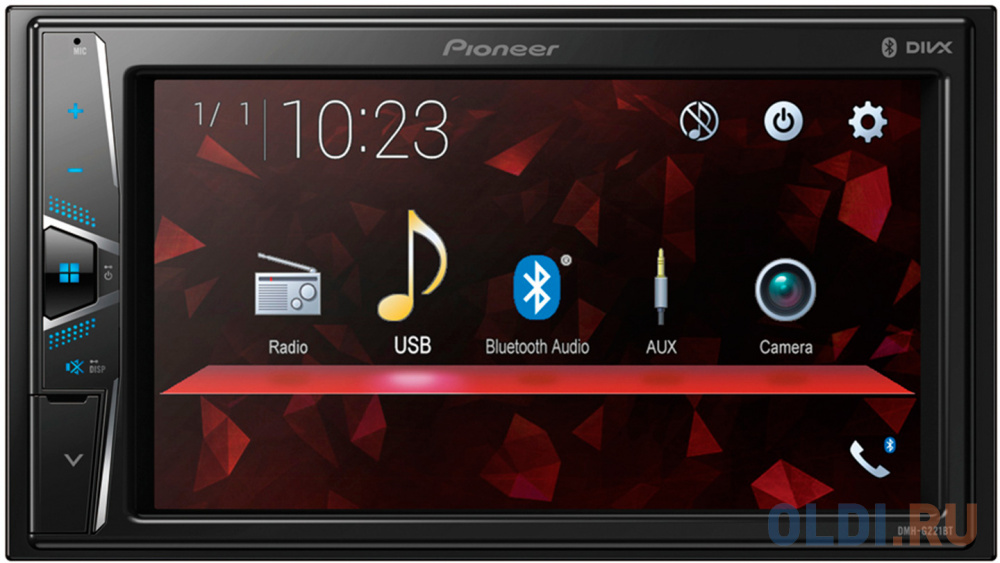

Автомагнитола Pioneer DMH-G221BT 2DIN 4x50Вт, Чёрный